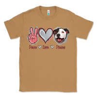 Toasted Coconut Peace Love Pitties Classic Tee - Jasminsmagicworld