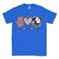 True Royal Peace Love Pitties Classic Tee - Jasminsmagicworld