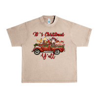French Oak it's christmas y'all truck with farm animals Urban Heavy Tee - RanaPortraitStore