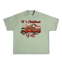 Oil Green it's christmas y'all truck with farm animals Urban Heavy Tee - RanaPortraitStore