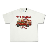 Pistachio it's christmas y'all truck with farm animals Urban Heavy Tee - RanaPortraitStore