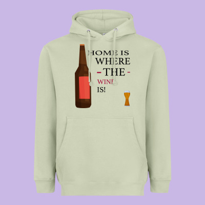 Home Is Where The Wine Is Heavyweight Hoodie Designed By Bettercallsaul