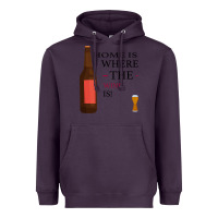 Plum HOME IS WHERE THE WINE IS Heavyweight Hoodie - Bettercallsaul