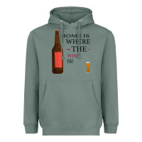 Sage HOME IS WHERE THE WINE IS Heavyweight Hoodie - Bettercallsaul