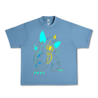 Pebble Blue Spacegodzilla Urban Heavy Tee - PixelWave