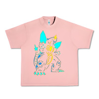 Salmon Spacegodzilla Urban Heavy Tee - PixelWave