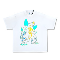 White Spacegodzilla Urban Heavy Tee - PixelWave