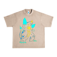 French Oak Spacegodzilla Urban Heavy Tee - PixelWave
