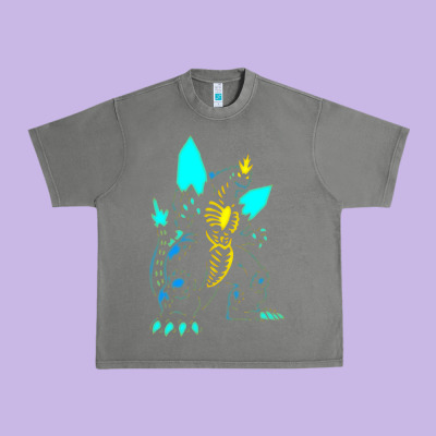 Spacegodzilla Urban Heavy Tee Designed By Pixelwave