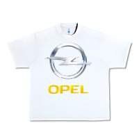 White Opel Urban Heavy Tee - PixelWave