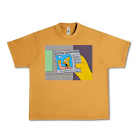 Peanut Butter The Simpsons Old Man Yells At Cloud Newspaper V1 Urban Heavy Tee - PixelWave