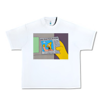 White The Simpsons Old Man Yells At Cloud Newspaper V1 Urban Heavy Tee - PixelWave