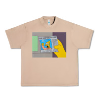 Burro The Simpsons Old Man Yells At Cloud Newspaper V1 Urban Heavy Tee - PixelWave