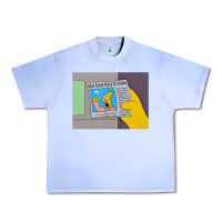 Grape Ice The Simpsons Old Man Yells At Cloud Newspaper V1 Urban Heavy Tee - PixelWave