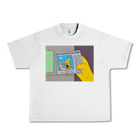 Lunar Rock The Simpsons Old Man Yells At Cloud Newspaper V1 Urban Heavy Tee - PixelWave