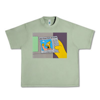 Oil Green The Simpsons Old Man Yells At Cloud Newspaper V1 Urban Heavy Tee - PixelWave
