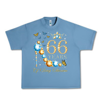Pebble Blue 66th birthday 66 years of being awesome 66 years old woman Urban Heavy Tee - PixelWave