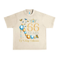 Sandshell 66th birthday 66 years of being awesome 66 years old woman Urban Heavy Tee - PixelWave