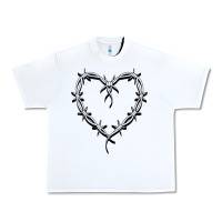 White bichota heart for women,cute music t shirt Urban Heavy Tee - PixelWave