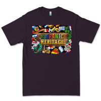 Plum hispanic heritage flags Premium Tee - BundleAndBundleShop
