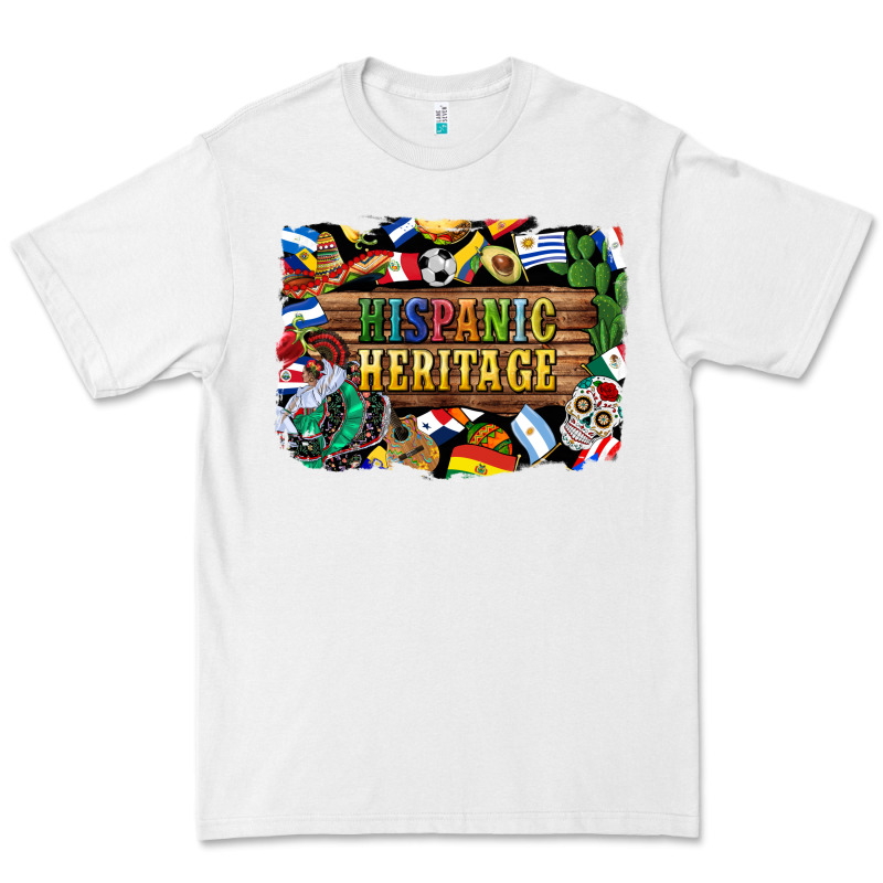 Hispanic Heritage Flags Premium Tee by BundleAndBundleShop | Teevron
