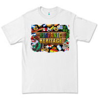 White hispanic heritage flags Premium Tee - BundleAndBundleShop