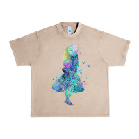 French Oak watercolor splatter alice in wonderland t shirt design Urban Heavy Tee - PixelWave