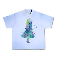Grape Ice watercolor splatter alice in wonderland t shirt design Urban Heavy Tee - PixelWave
