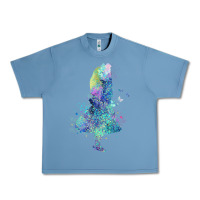 Pebble Blue watercolor splatter alice in wonderland t shirt design Urban Heavy Tee - PixelWave