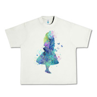 Pistachio watercolor splatter alice in wonderland t shirt design Urban Heavy Tee - PixelWave