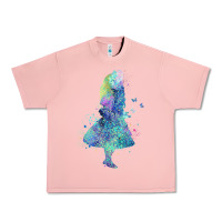 Salmon watercolor splatter alice in wonderland t shirt design Urban Heavy Tee - PixelWave