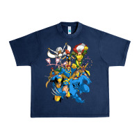 Navy group pic x men Urban Heavy Tee - PixelWave