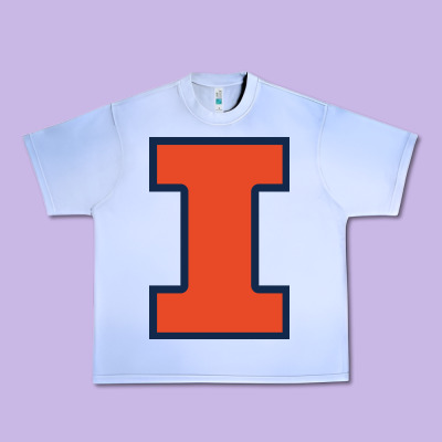 Illinois Fighting Illini Urban Heavy Tee Designed By Pixelwave