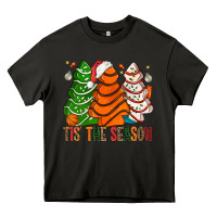 Asphalt Tis' The Season Basketball Christmas Cakes Heavy Core Tee - BundleAndBundleShop