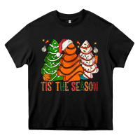 Tis' The Season Basketball Christmas Cakes Heavy Core Tee | Teevron