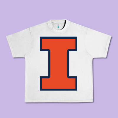 Illinois Fighting Illini Urban Heavy Tee Designed By Pixelwave