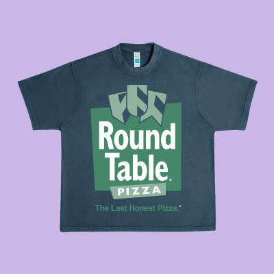 Round Table Pizza Urban Heavy Tee Designed By Pixelwave