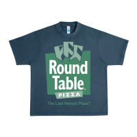 Midnight Navy round table pizza Urban Heavy Tee - PixelWave