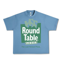 Pebble Blue round table pizza Urban Heavy Tee - PixelWave