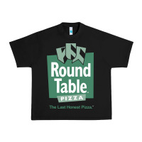 Black round table pizza Urban Heavy Tee - PixelWave