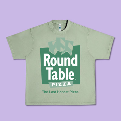 Round Table Pizza Urban Heavy Tee Designed By Pixelwave