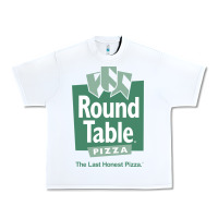 White round table pizza Urban Heavy Tee - PixelWave