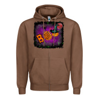 Chestnut boo gemstone halloween pumpkin Zipper Hoodie - RanaPortraitStore