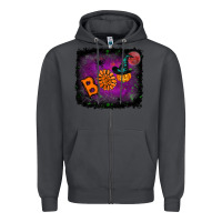 Smoke boo gemstone halloween pumpkin Zipper Hoodie - RanaPortraitStore