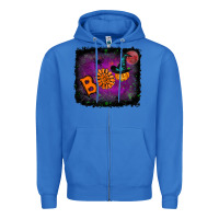 True Royal boo gemstone halloween pumpkin Zipper Hoodie - RanaPortraitStore