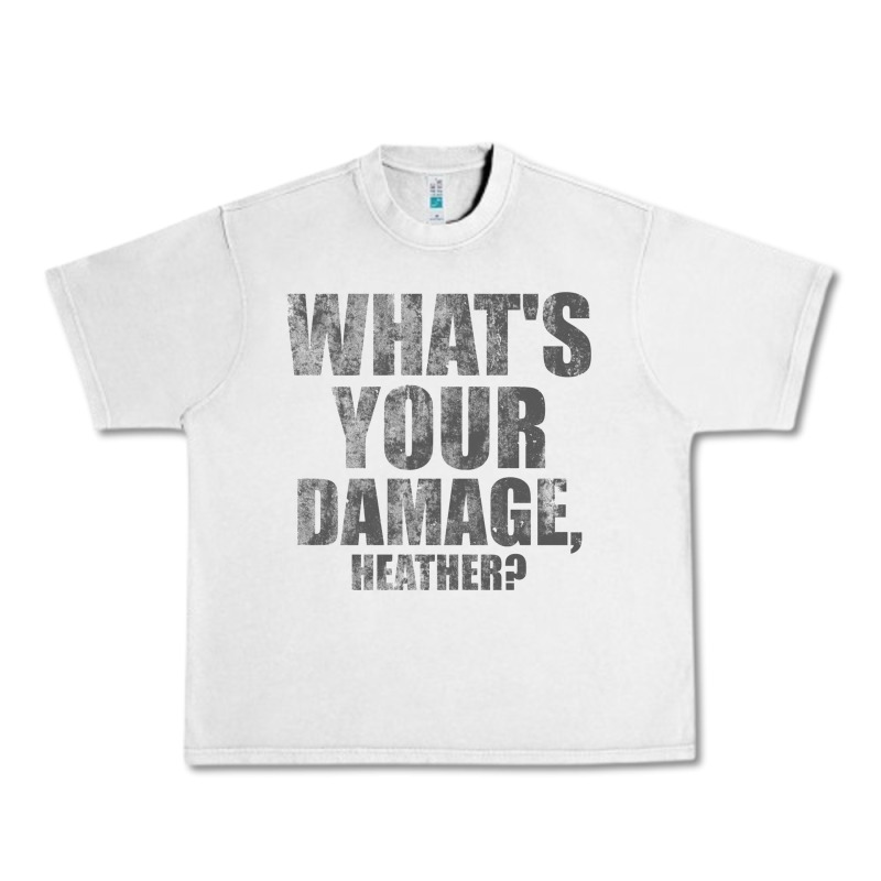 What's Your Damage, Heather   Heathers Urban Heavy Tee by PixelWave | Teevron