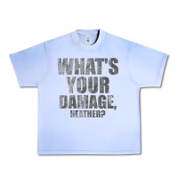 Grape Ice what's your damage, heather   heathers Urban Heavy Tee - PixelWave