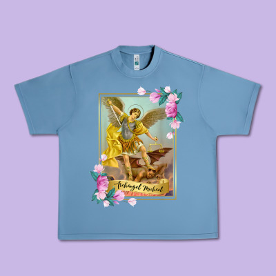 St Michael The Archangel - Protector Catholic Church Angel Urban Heavy Tee Designed By Pixelwave