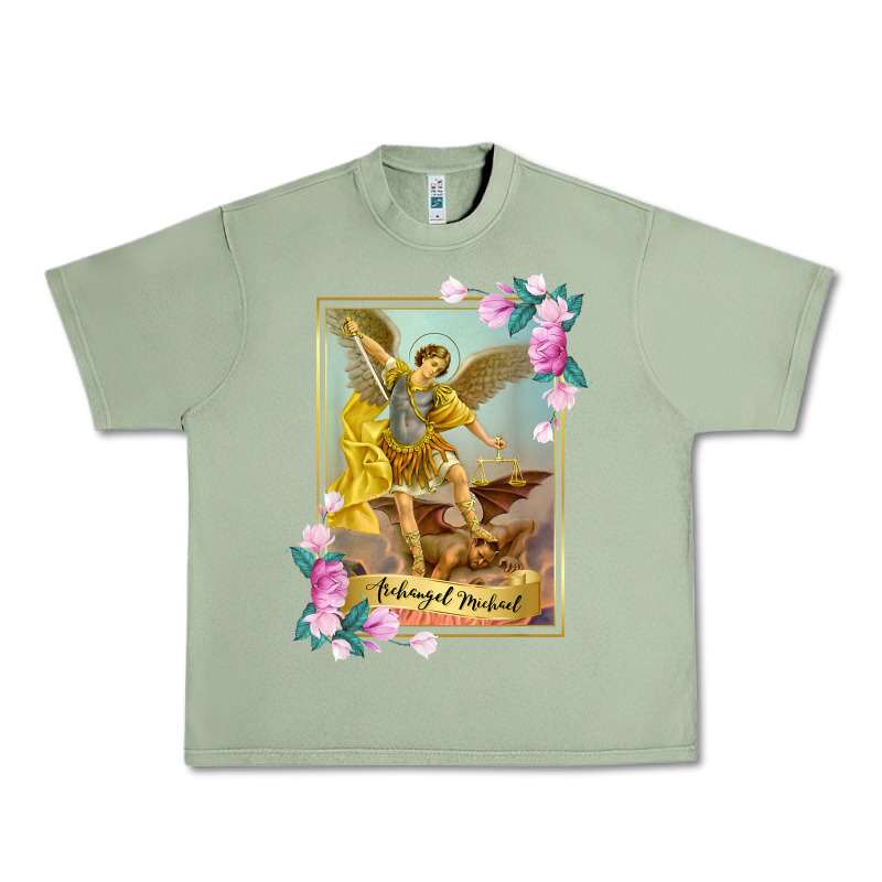 St Michael The Archangel - Protector Catholic Church Angel Urban Heavy Tee by PixelWave | Teevron