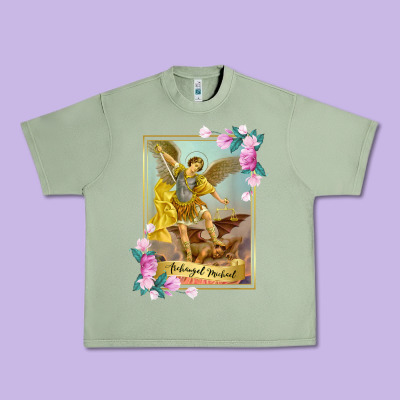 St Michael The Archangel - Protector Catholic Church Angel Urban Heavy Tee Designed By Pixelwave
